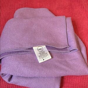 Purple Waffle Knit Blanket /yoga towel